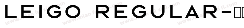 Leigo Regular字体转换